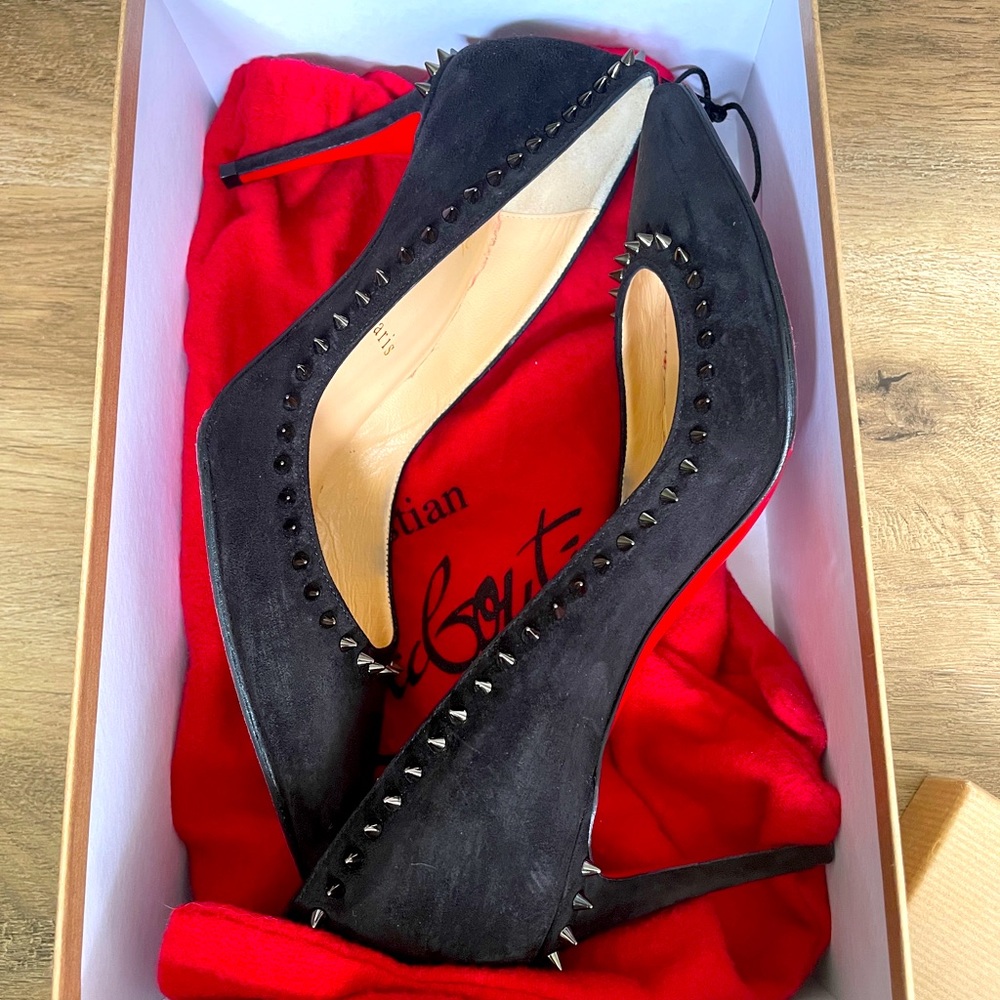 Christian Louboutin Anjalina 85, black/black